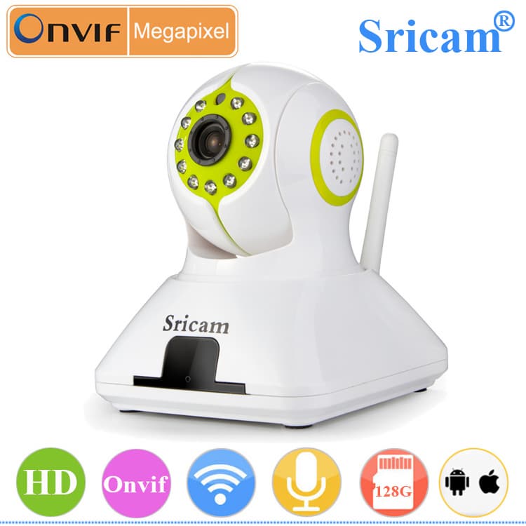 Sricam SP006  Onvif Wireless Full HD IP Camera 128G SD Card